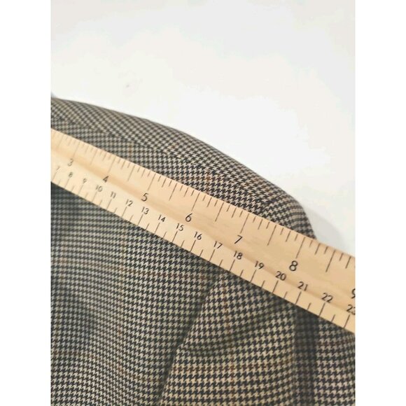 Nautica Neptune Sport Jacket/Blazer Men's 42R Beige Blue Houndstooth Wool Canada - Picture 6 of 14